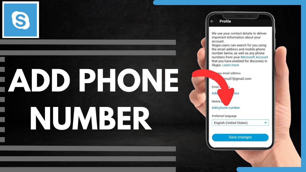 How To Add Phone Number On Skype