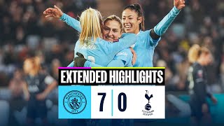 HIGHLIGHTS! BUNNY GRABS HAT-TRICK IN MAGNIFICENT SEVEN FOR CITY | City 7-0 Tottenham | WSL