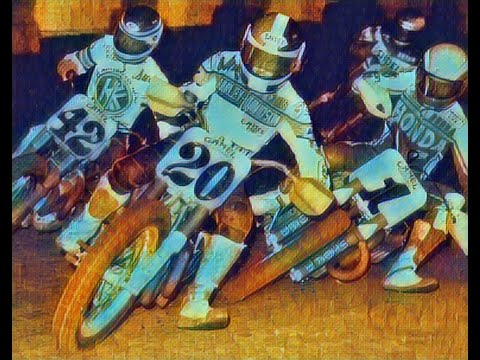 70's - 80's FLAT TRACK-   RACING HARD!