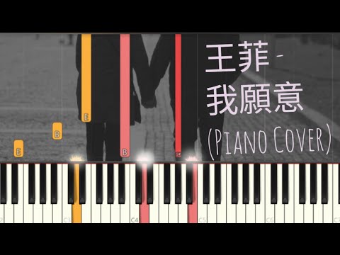 王菲 - 我願意 | Faye Wong - I'm Willing | Piano Pop Song Tutorial