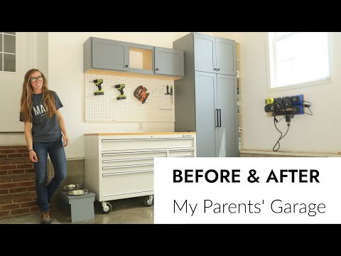 BEFORE & AFTER: DIY Garage Makeover with Storage