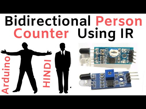 Person Counter Project Using IR Sensor with Arduino in HINDI