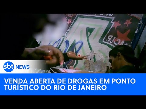 Ponto turístico carioca vira ponto de venda aberta de drogas | #SBTNewsnaTV (11/08/23)