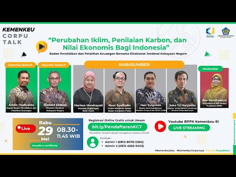 KEMENKEU CORPU TALK EP. 66 - Perubahan Iklim, Penilaian Karbon, dan Nilai Ekonomis Bagi Indonesia