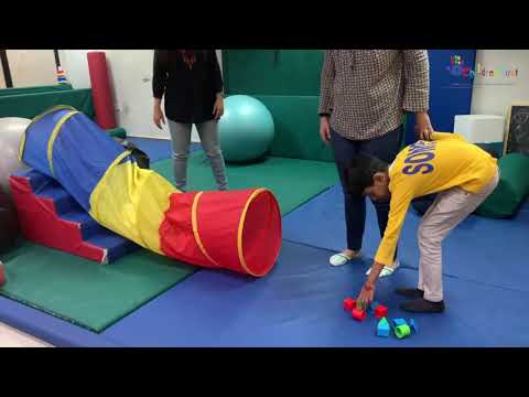 Fun obstacle course for kids in therapy and at home| Working with Sensory Integration approach