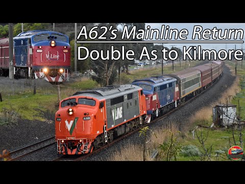 A62's Return to the Mainline | 707 Operations - Double A's to Kilmore East Members Train | A62 & A66