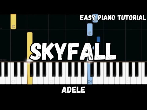 Adele - Skyfall (Easy Piano Tutorial)