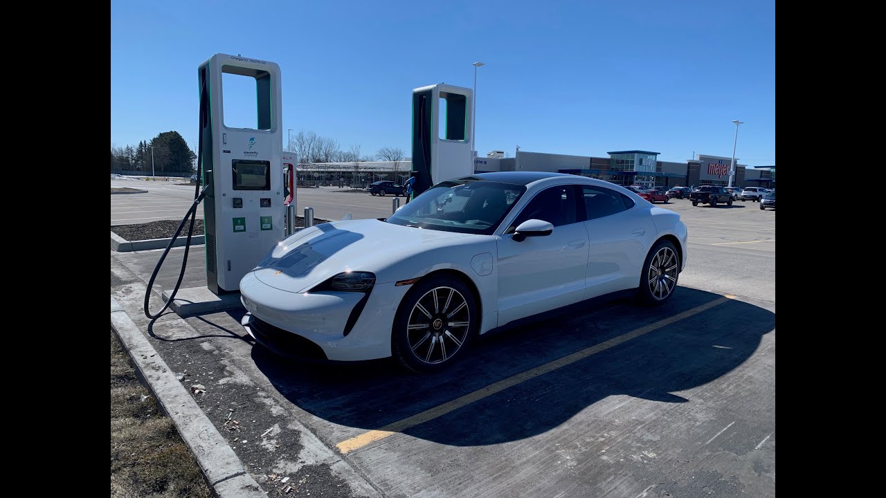 Battery Electric Vehicle Winter Road Trip Test in a 2020 Porsche Taycan 4S