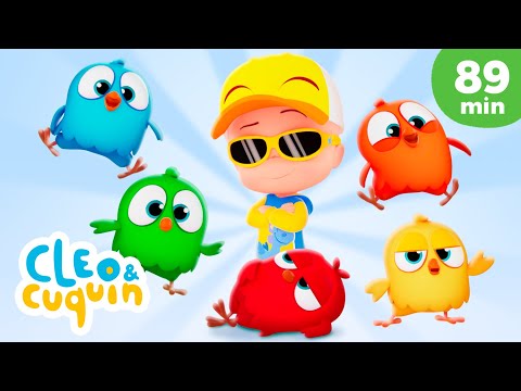 Pintinho Amarelinho 🐥🎧 e mais músicas infantis de Cleo e Cuquin - Família Telerín