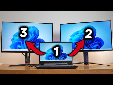 Cómo Conectar y Configurar 2 MONITORES a Un Portátil, Muy FÁCIL!