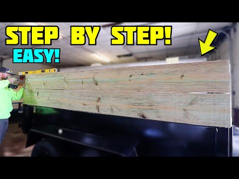 How to Build SIDE WALLS for a DUMP TRAILER!