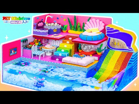 Build Amazing Miniature House With Under Aquarium For Mermaid Princess ❤️ DIY Miniature House