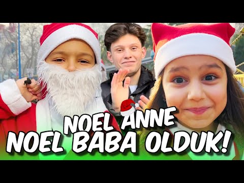 YILBAŞINDA NOEL BABA OLUP SOKAKTA PAMUK ŞEKER DAĞITTIK !!