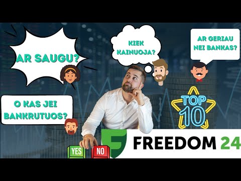 Top 10 Q&A apie Freedom24 brokerį. Ar saugu? Kiek kainuoja? Ką galiu pirkti ir dar daugiau.