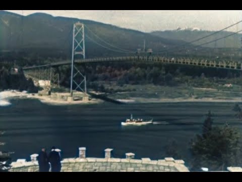 Scenes of Vancouver, Canada 1942 footage restored in Color [AI Colorized, Denoised, Upscaled, 60fps]