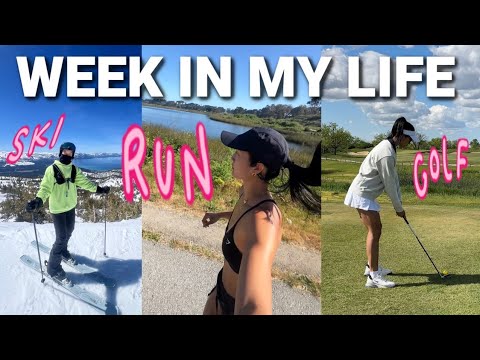 Spring Week in My Life | Run, Ski, and Golf with Me!