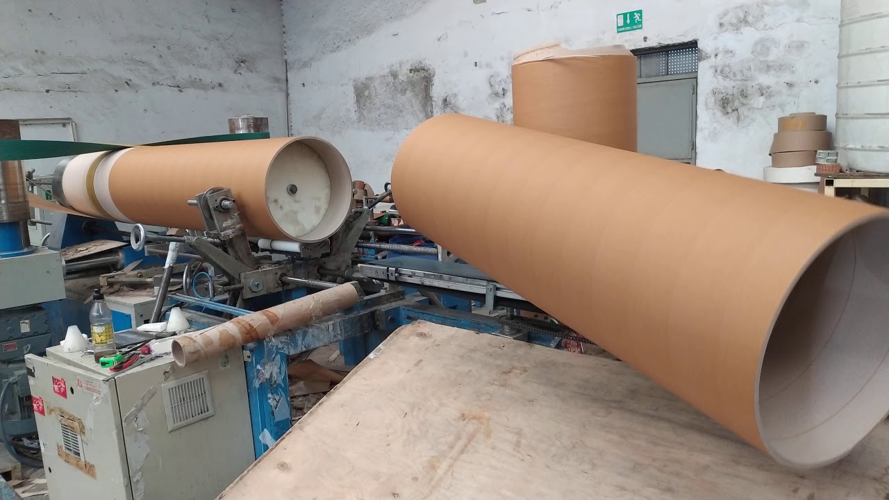 GOCTURK MAKINE 24 PLY PAPER TUBE MACHINE  SERVO CUTTER  ID 25mm-450mm