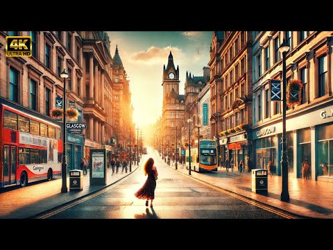 GLASGOW, Scotland - 4K Walking Tour