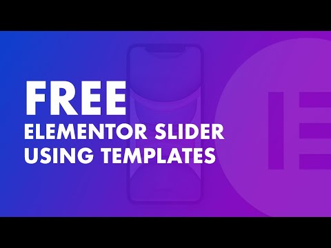 How To Display Elementor Slider from Templates for Free