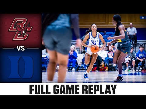 Boston College vs. Duke Full Game Replay | 2023-24 ACC Women’s Basketball