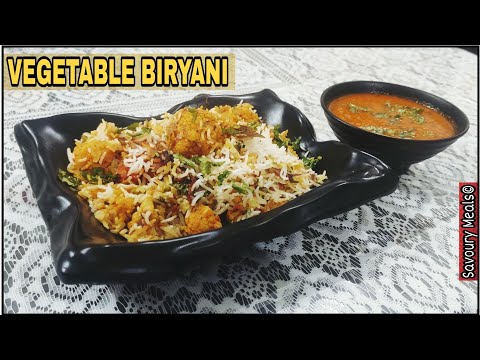 Vegetable Dum Biryani Recipe | वेज दम बिरयानी और सालन | Veg Biryani With Salan | Savoury Meals