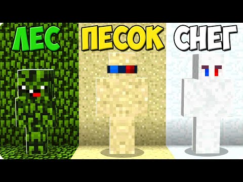 😅ПРЯТКИ НО У КАЖДОГО СВОЙ БИОМ В МАЙНКРАФТ! ШЕДИ ЛЕСКА И НУБИК ЧЕЛЛЕНДЖ MINECRAFT