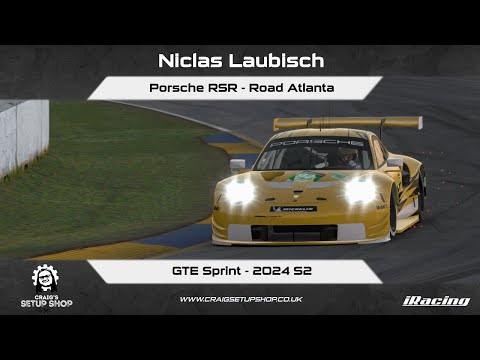 iRacing - 24S2 - Porsche RSR - GTE Sprint - Road Atlanta - Nic