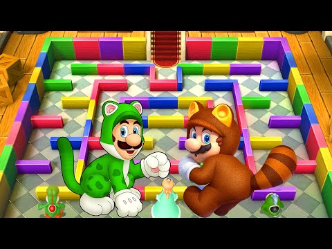 Mario Party 10 - Lucky Minigames - Lucky Luigi vs Blue Characters (Master Difficulty)