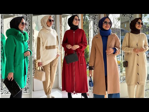 Modest fashion ✨موضة شتاء 2024 للمحجبات الأنيقات فقط 🔝 Culture hijab 🌟 Simple hijab tutorial🌟 hijab