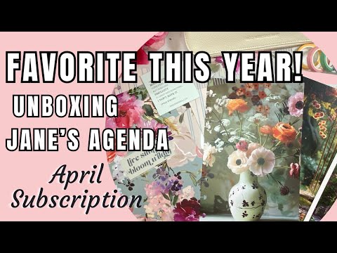 Perfect for Spring! Jane's Agenda Deluxe Subscription Unboxing | April 2024