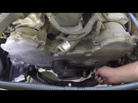 Replacing a Timing Belt and Water Pump on a 2005 Dodge Magnum 3.5L Chrysler 6 cylinder.