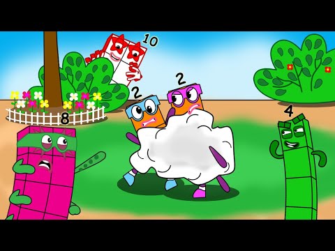 Numberblocks  The Terrible Twos Fighting - Numberblocks fanmade coloring story