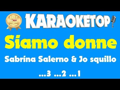 Siamo donne - Sabrina Salerno & Jo squillo (Karaoke - Base musicale con testo - Audio HQ)