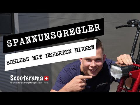 Spannungsregler Mofa einbauen / verkabeln (6/12 Volt) Sicher unterwegs! Immer eine Erleuchtung wert!