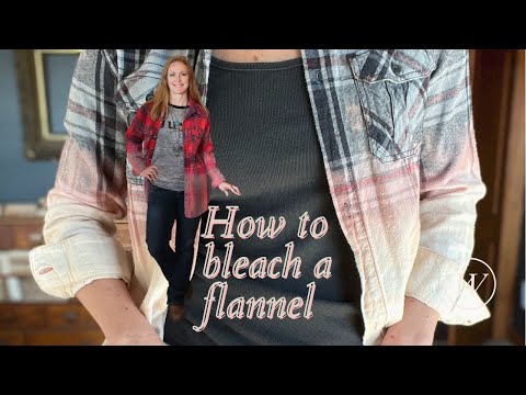 Trending Alert!  How to Bleach a Flannel Shirt with The Junk Parlor