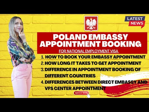 Poland Embassy Appointment Booking 2023 | Poland National Visa