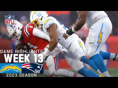 Los Angeles Chargers vs. New England Patriots Game Highlights | NFL 2023 Week 13