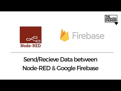 IoT Application using Node Red & Google Firebase | Raspberry Pi