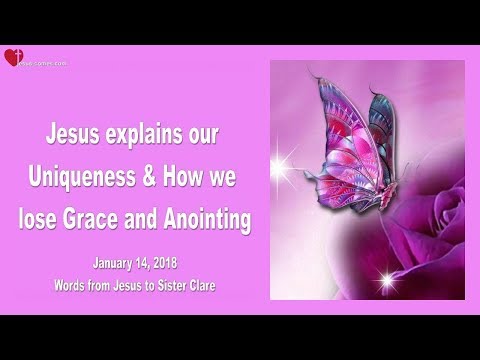 Your Uniqueness & How you lose Grace and Anointing ❤️ Love Letter from Jesus Christ