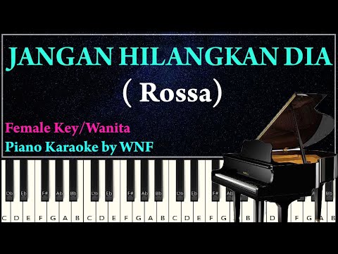 ROSSA JANGAN HILANGKAN DIA Piano Karaoke Version