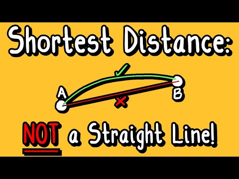 Sometimes The Shortest Distance Between Two Points is NOT a Straight Line: GEODESICS by Parth G