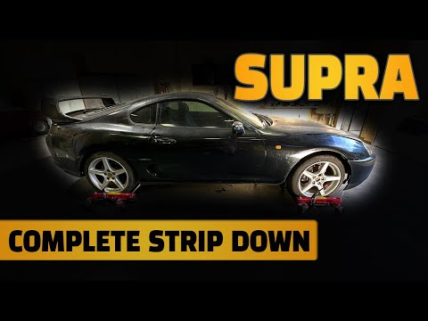 Supra MK4 Total Strip Down To Last Bolt!