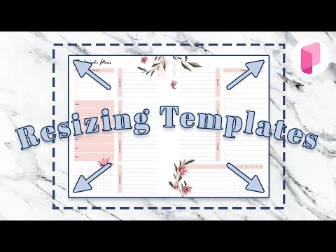 How to Resize + Adjust Templates on Planify Pro