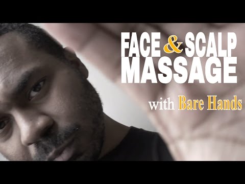 ASMR Face Massage & Scalp Massage Role Play with Bare Hands for SLEEP | Hand Movements & Hand Sounds