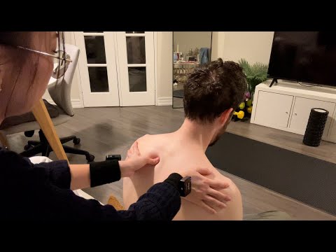 ASMR Sleepy Oil Shoulder & Head Massage As My Husband Falls Asleep