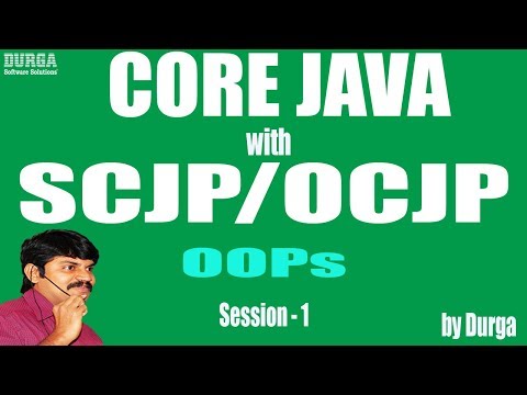 Core Java With OCJP/SCJP: OOPs(Object Oriented Programming)Part-1||Introduction||data hiding