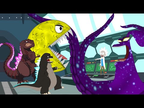 Godzilla vs Kraken Scene Giant Attack | Godzilla Funny Cartoon