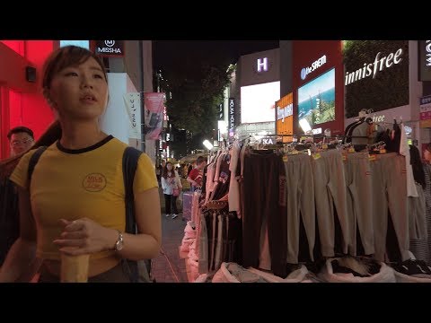 명동 - Walking around Myeongdong at night, Seoul, Korea