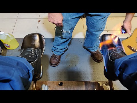 FIRE BOOTS!!! | ANGELO SHOE SHINE ASMR