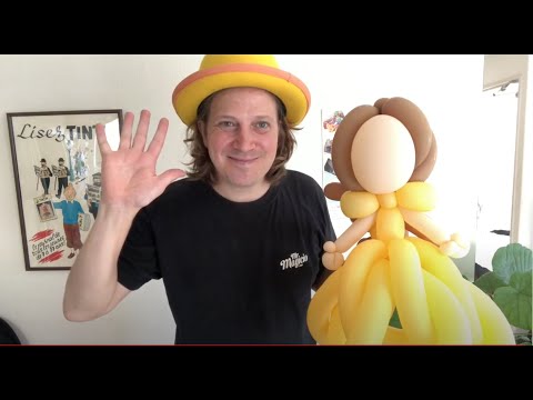 Princess Belle / Flower Weave Balloon Twisting Tutorial